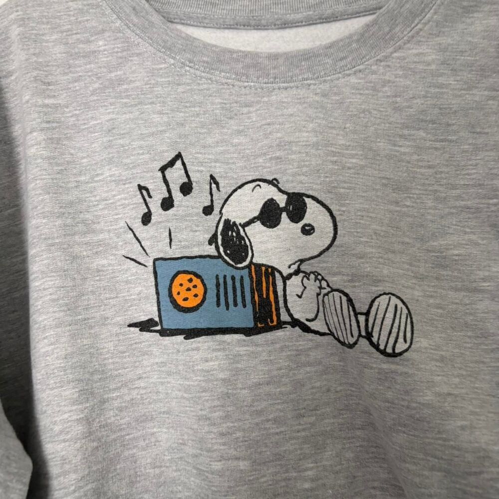 Peanuts Women's Grey Sweatshirt